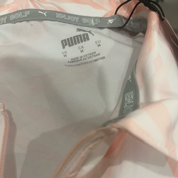 NWT Puma Sleeveless Coral and White Dress w/ shorts - Picture 6 of 7